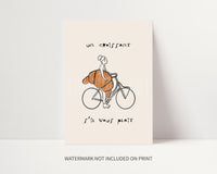 French Croissant Art Print