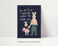 Whimsical Bunny Print