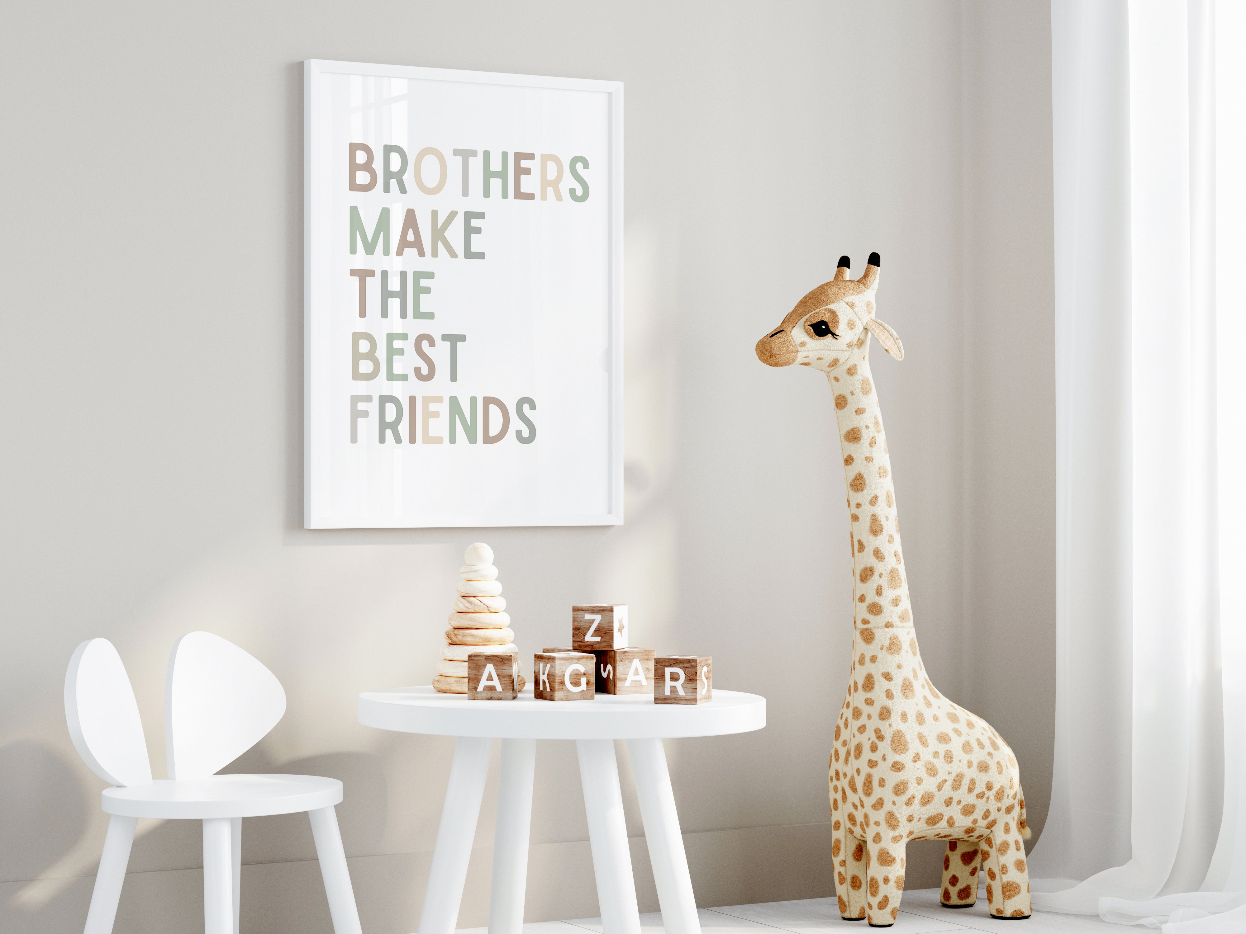 Brothers Make the Best Friends Print