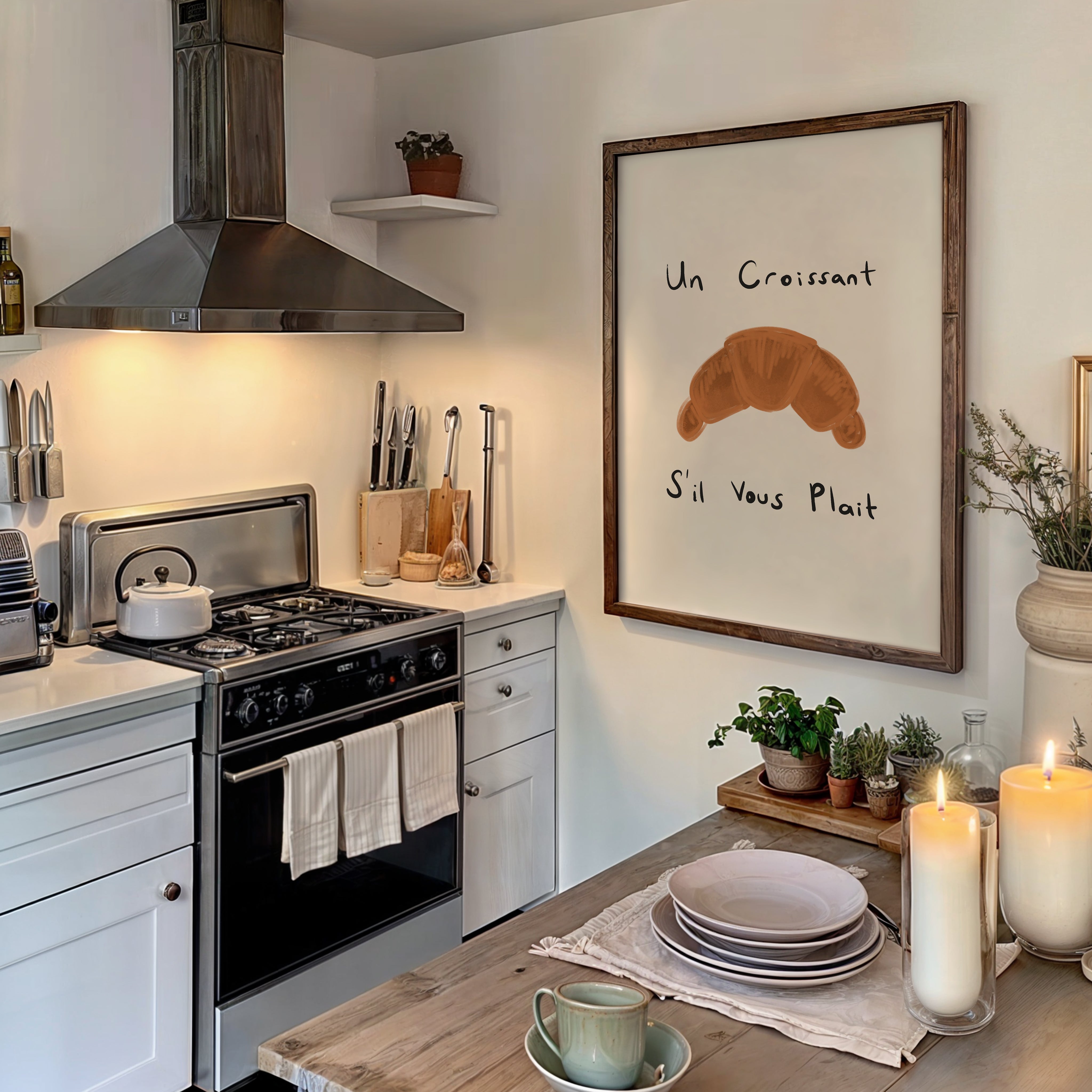 Un Croissant S'il Vous Plaît Print