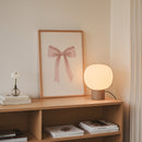 Pink Ribbon Bow Print