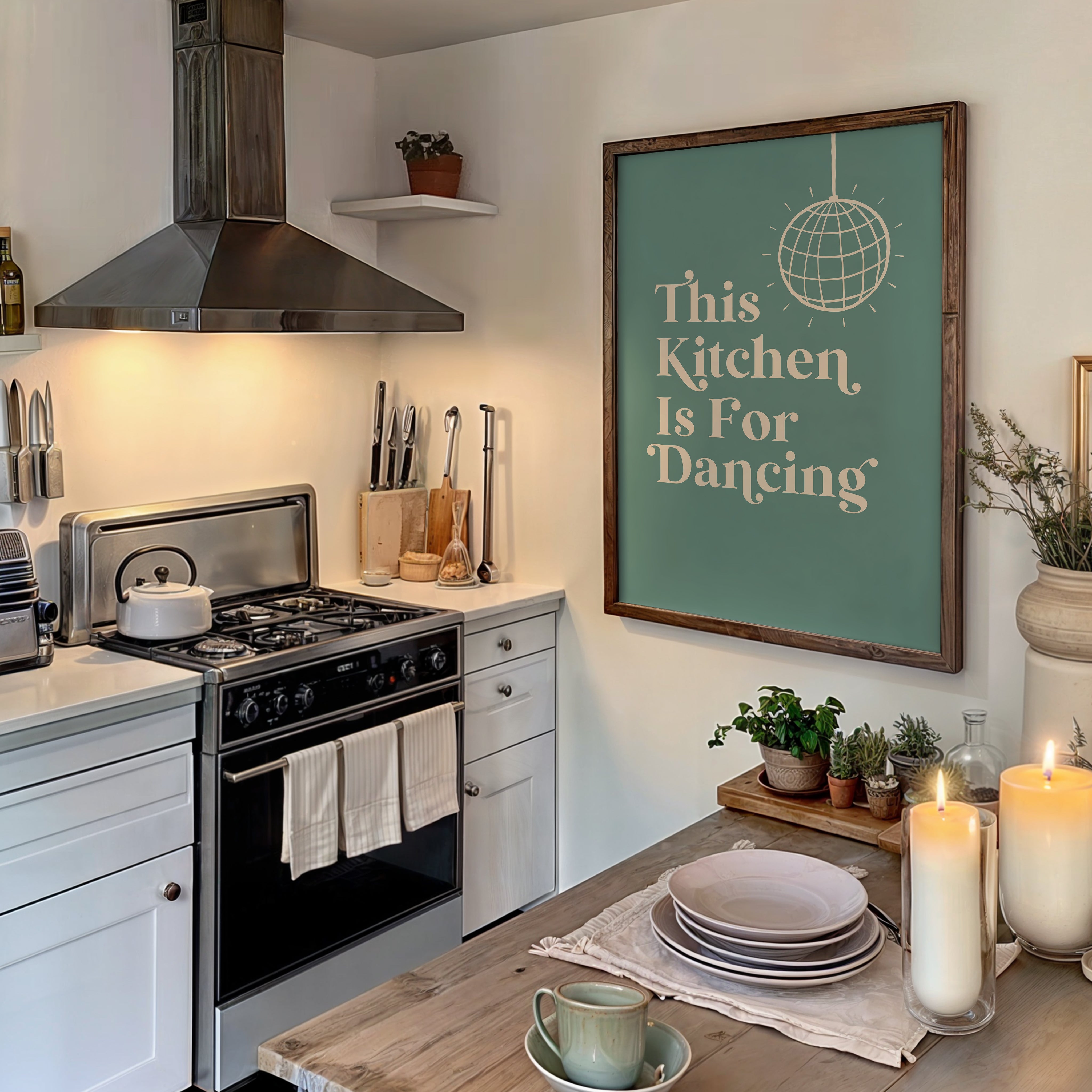 This Kitchen Is For Dancing Print