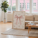 Pink Ribbon Bow Print