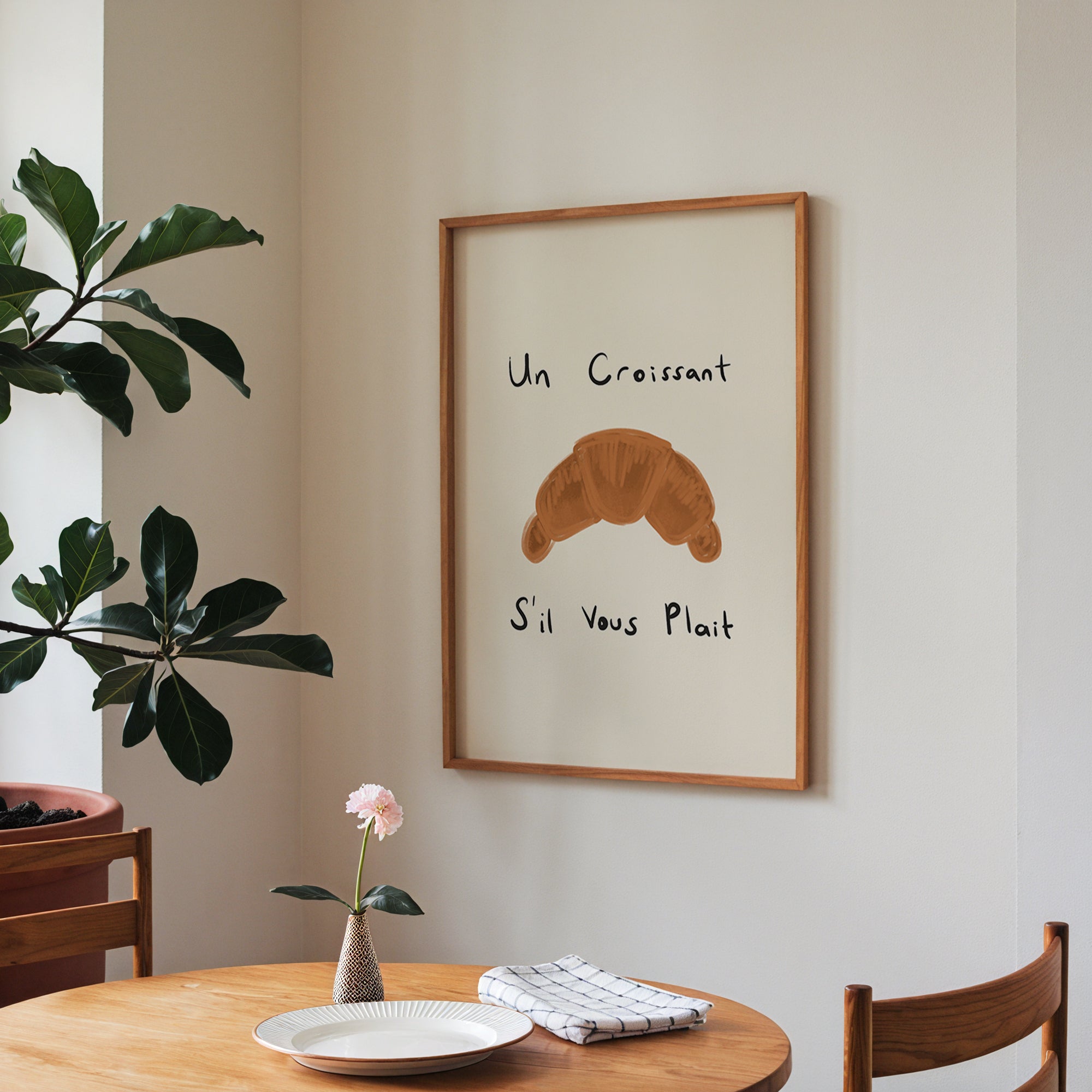 Un Croissant S'il Vous Plaît Print