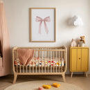 Pink Ribbon Bow Print