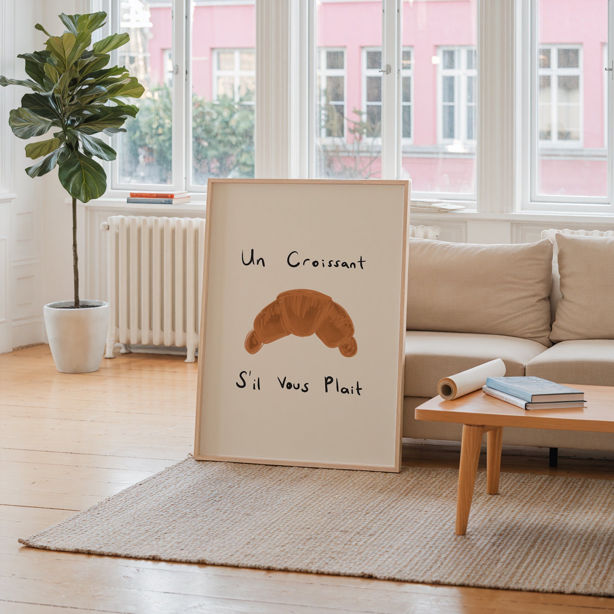 Un Croissant S'il Vous Plaît Print