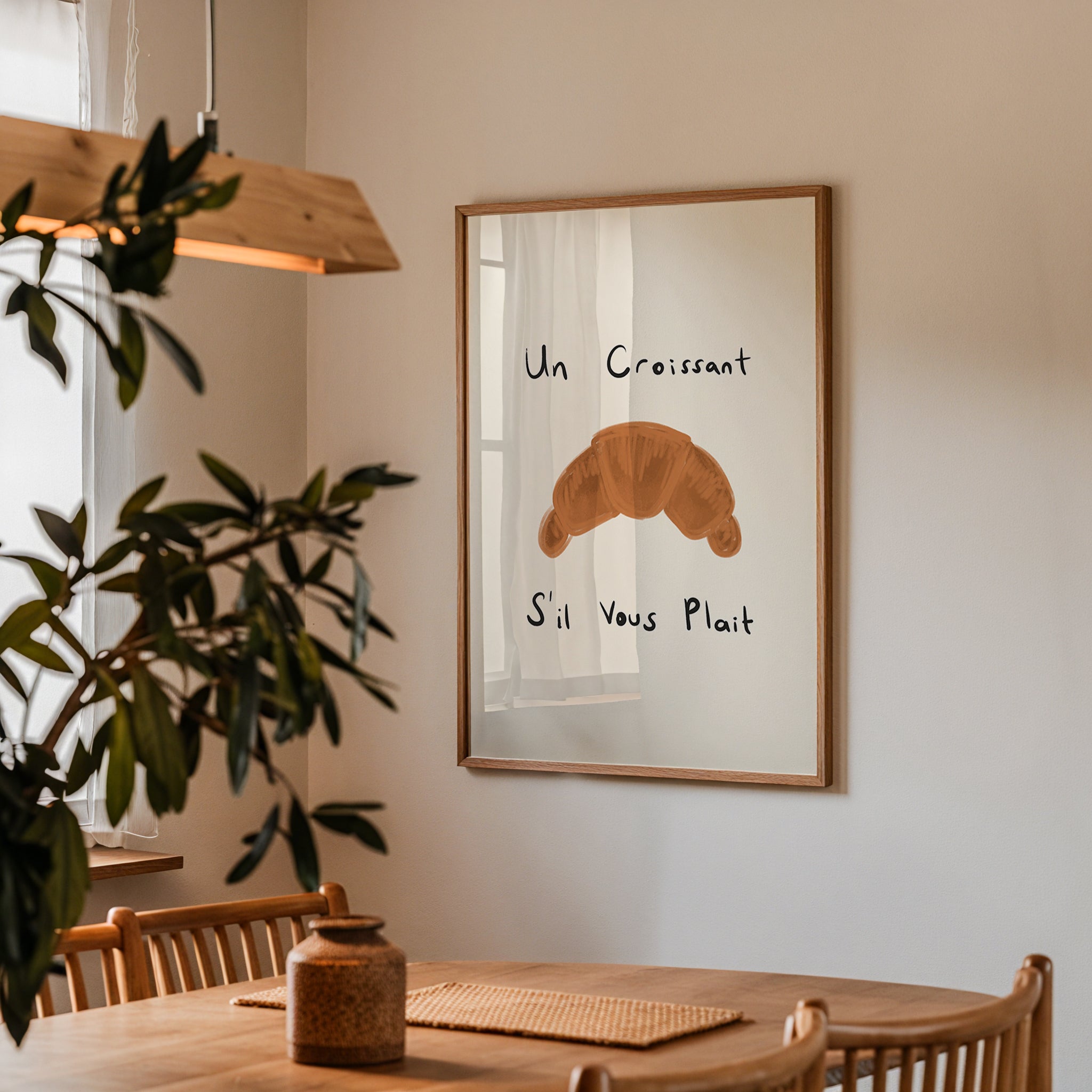 Un Croissant S'il Vous Plaît Print
